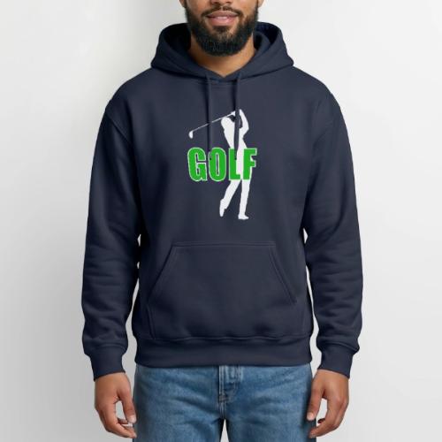 Golf: Classic Golf Motion - Heavyweight Unisex Hoodie by Gildan