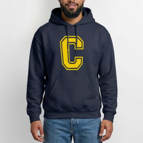 Letter C – Capital Athletic Alphabet Monogram - Gildan Heavy Blend Adult Hoodie