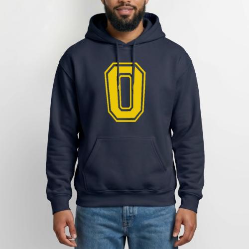 Letter O – Capital Athletic Alphabet Monogram - Gildan Heavy Blend Adult Hoodie