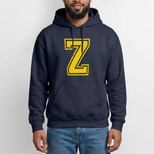 Letter Z – Capital Athletic Alphabet Monogram - Gildan Heavy Blend Adult Hoodie