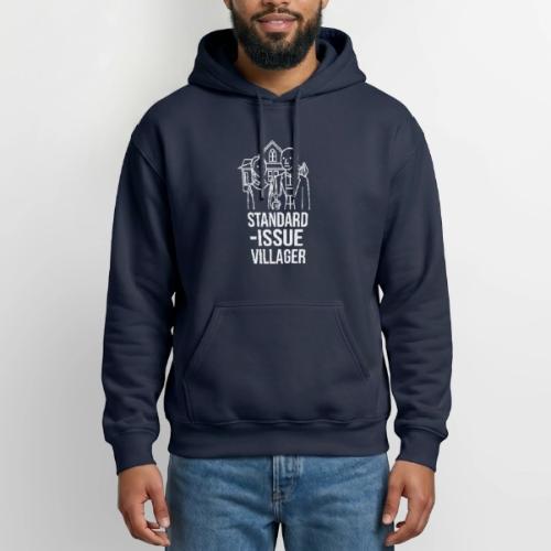Standard-Issue Villagers (White on Color) - Heavyweight Unisex Hoodie by Gildan