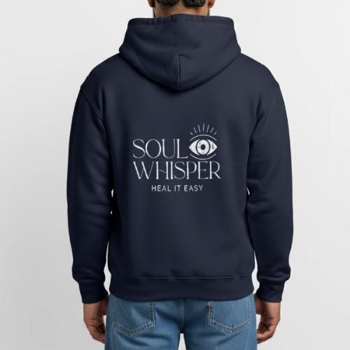 Soul Whisper - White Design - Heavyweight Unisex Hoodie by Gildan