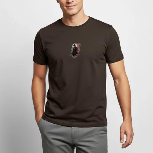Samurai cherry blossoms - Heavyweight Unisex T-Shirt by Gildan