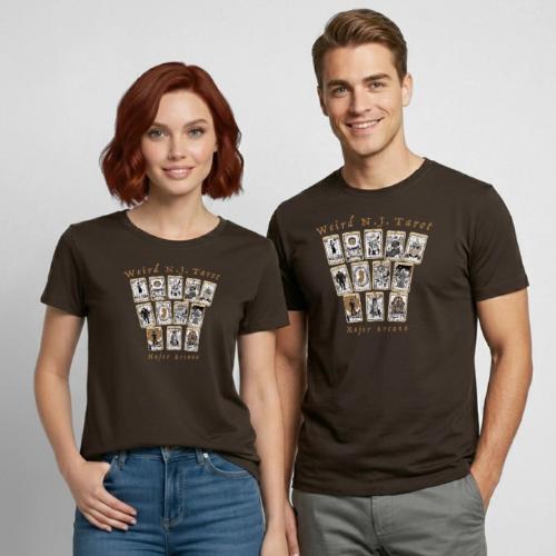 Weird N.J. Tarot – Major Arcana - Heavyweight Unisex T-Shirt by Gildan