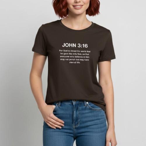 John 3:16 Christian Apparel – White - Heavyweight Unisex T-Shirt by Gildan
