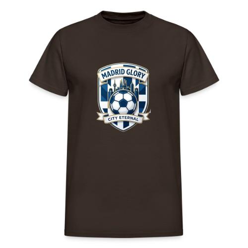 Madrid Skyline Glory T Shirt, Madrid Fan Gift - Heavyweight Unisex T-Shirt by Gildan