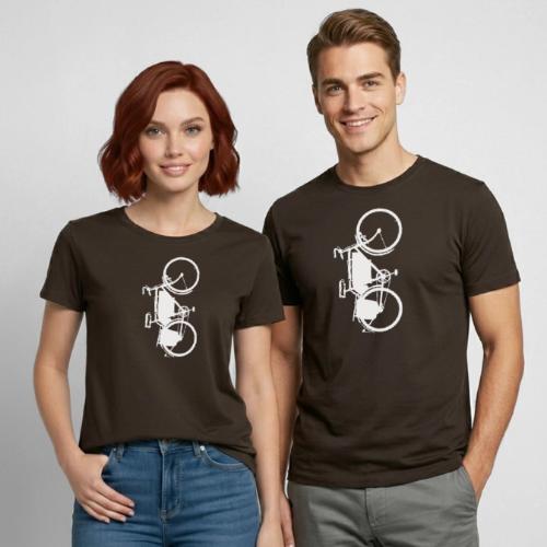 swiss_army_bike_bw - Heavyweight Unisex T-Shirt by Gildan