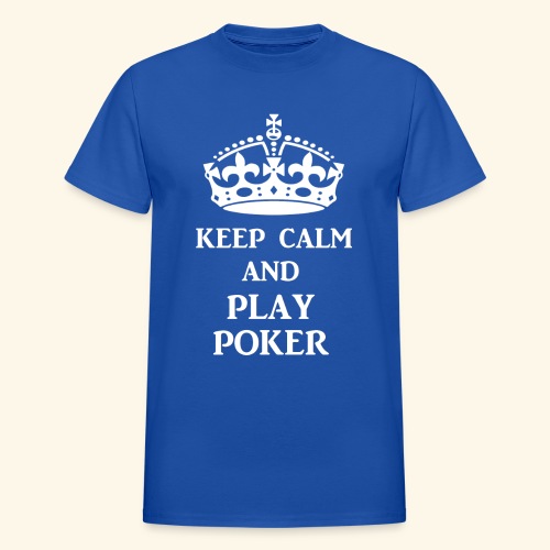 keep calm play poker wht - Gildan Ultra Cotton Adult T-Shirt