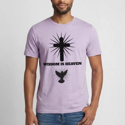 Wisdom Is Heaven - Heavyweight Unisex T-Shirt by Gildan