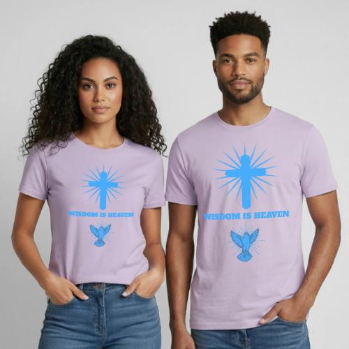 Wisdom Is Heaven - Heavyweight Unisex T-Shirt by Gildan