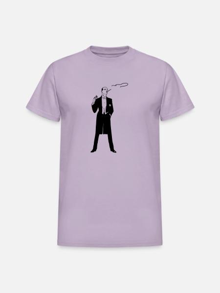 Smoking in a Tuxedo - Heavyweight Unisex T-Shirt by Gildan - orchid