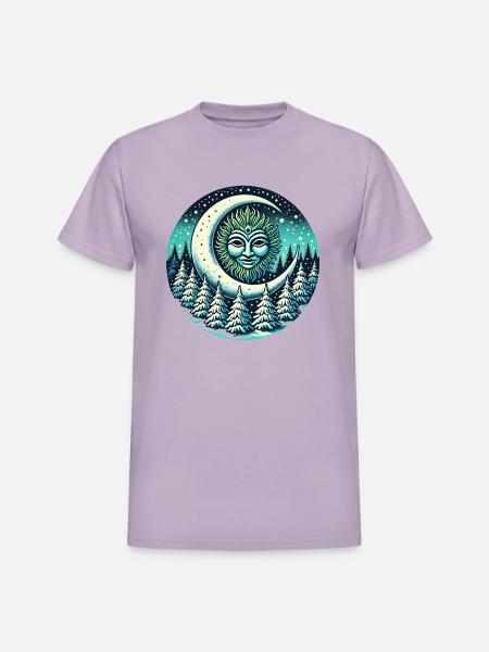 Winter Greenman - Heavyweight Unisex T-Shirt by Gildan - orchid
