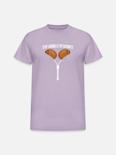 Looking Coconuts Summer Coconut - Heavyweight Unisex T-Shirt by Gildan - orchid