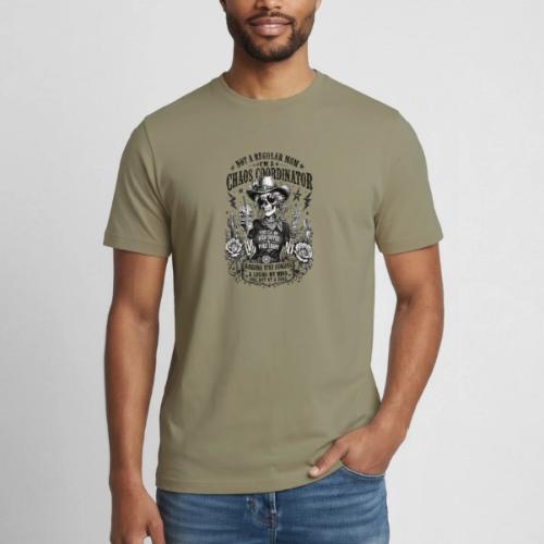Chaos Coordinator Mom Skeleton Cowgirl - Heavyweight Unisex T-Shirt by Gildan