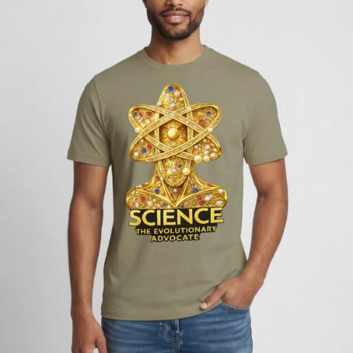 Science the Evolutionary Advocate - Heavyweight Unisex T-Shirt by Gildan