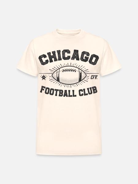 Chicago Football Club Emblem - Heavyweight Unisex T-Shirt by Gildan - natural