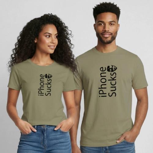 iPhone Sucks - Heavyweight Unisex T-Shirt by Gildan