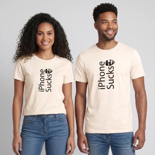 iPhone Sucks - Heavyweight Unisex T-Shirt by Gildan