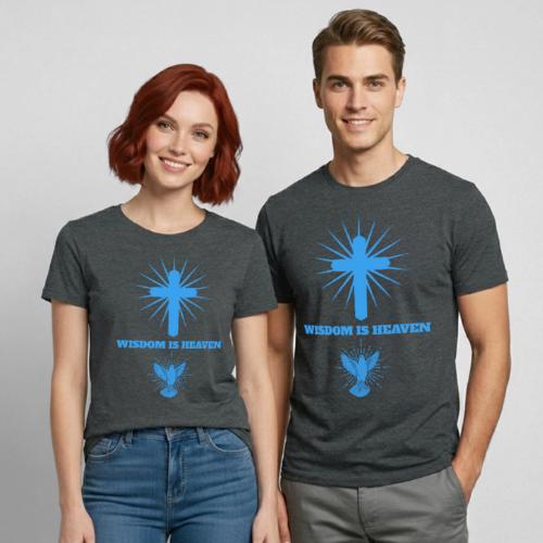 Wisdom Is Heaven - Heavyweight Unisex T-Shirt by Gildan