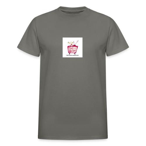 sassnsips com drinksfriendstelevision - Heavyweight Unisex T-Shirt by Gildan