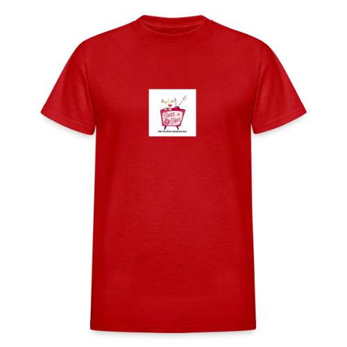 sassnsips com drinksfriendstelevision - Heavyweight Unisex T-Shirt by Gildan