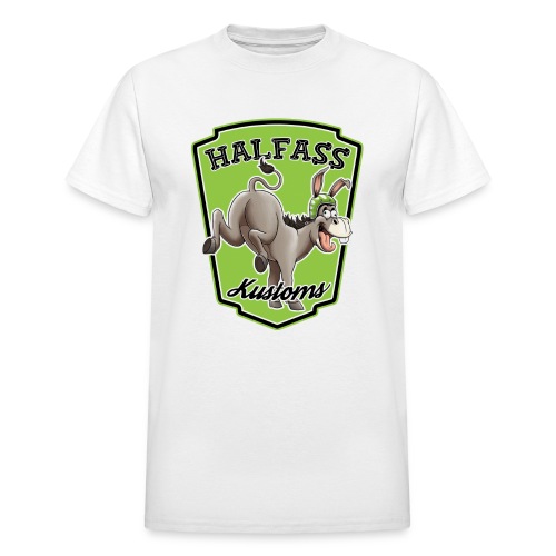 Halfass Kustoms Logo - Gildan Ultra Cotton Adult T-Shirt