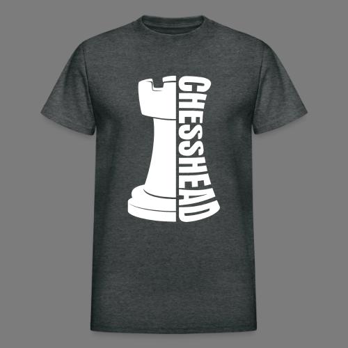 Chesshead Design for Chess Fans - Heavyweight Unisex T-Shirt by Gildan