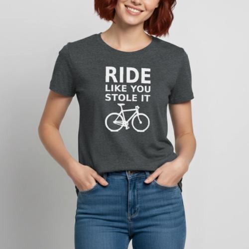 ride like you stole it - bicycle - Heavyweight Unisex T-Shirt by Gildan