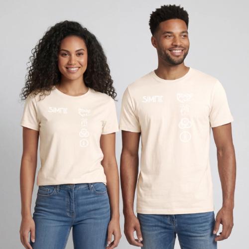 simplesymbolsvert - Heavyweight Unisex T-Shirt by Gildan