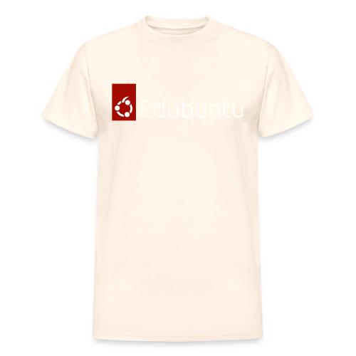 Edubuntu Logo 2023 - White - Heavyweight Unisex T-Shirt by Gildan