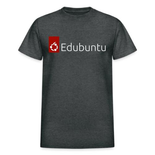 Edubuntu Logo 2023 - White - Heavyweight Unisex T-Shirt by Gildan