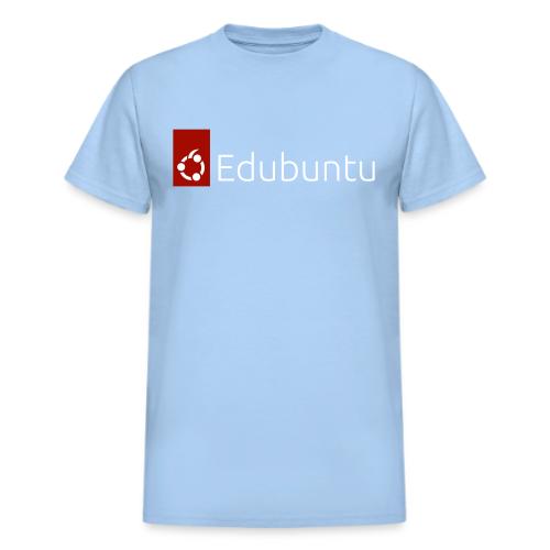 Edubuntu Logo 2023 - White - Heavyweight Unisex T-Shirt by Gildan