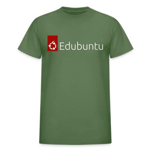 Edubuntu Logo 2023 - White - Heavyweight Unisex T-Shirt by Gildan