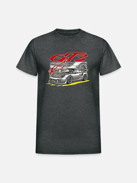 911 Gt3 Rs - Heavyweight Unisex T-Shirt by Gildan - deep heather