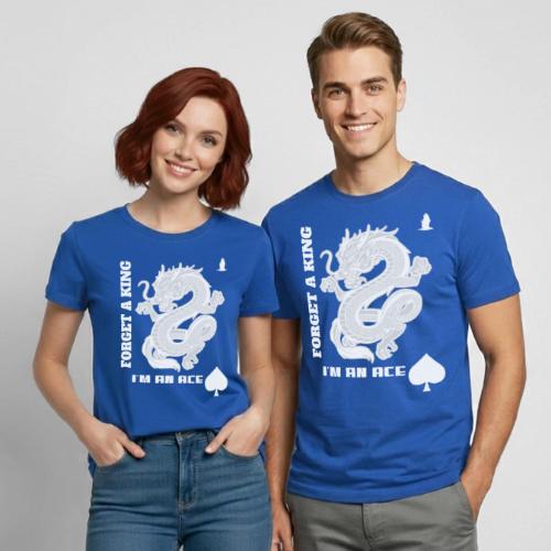 Forget A King I'm An Ace - Heavyweight Unisex T-Shirt by Gildan