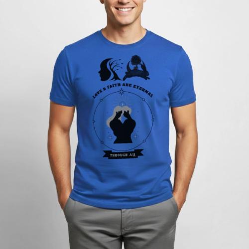 Love & Faith - Heavyweight Unisex T-Shirt by Gildan
