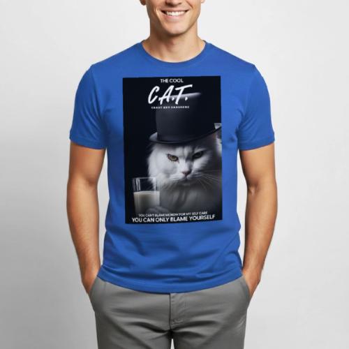 The Cool Cat - Heavyweight Unisex T-Shirt by Gildan