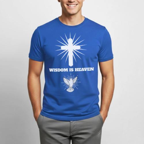 Wisdom is Heaven - Heavyweight Unisex T-Shirt by Gildan