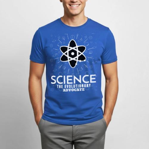 Science The Evolutionary Advocate White Design - Heavyweight Unisex T-Shirt by Gildan
