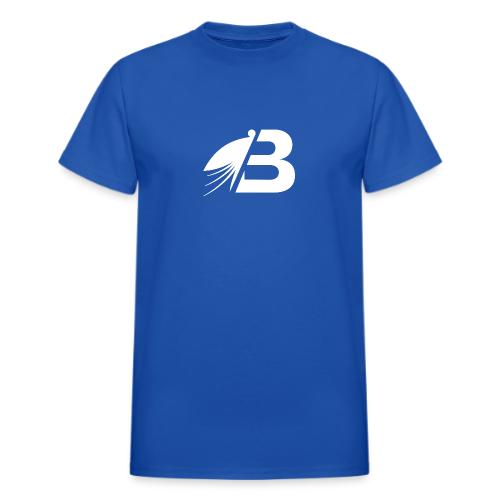 Bluefly Logomark - White - Heavyweight Unisex T-Shirt by Gildan