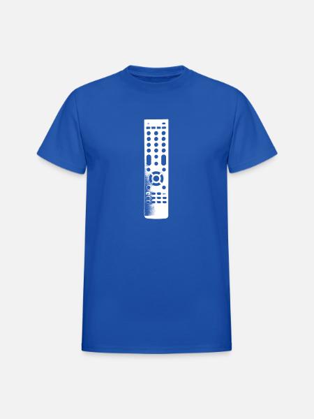 Remote Control Clear - Heavyweight Unisex T-Shirt by Gildan - royal blue