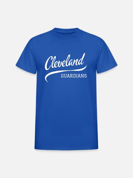 Cleveland Guardians Wave - Heavyweight Unisex T-Shirt by Gildan - royal blue