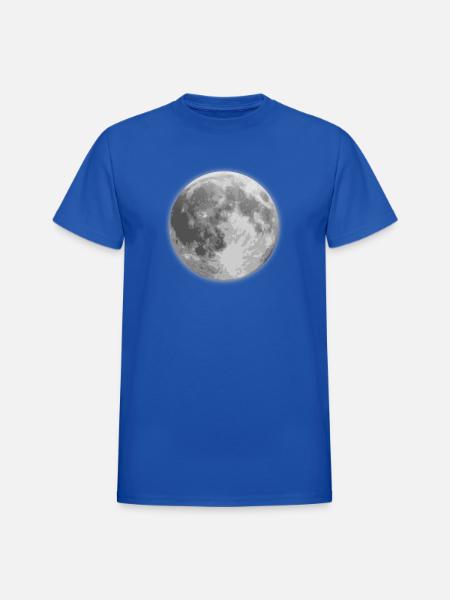 Lune - T-shirt unisexe épais Gildan - bleu roi