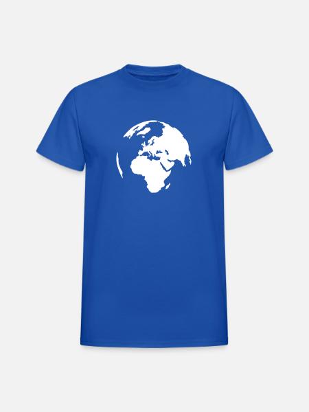 World - Heavyweight Unisex T-Shirt by Gildan - royal blue