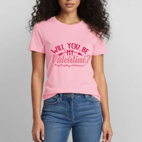 Will you be my Valentine #2 - Heavyweight Unisex T-Shirt by Gildan