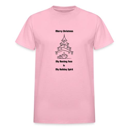 My Resting Face Is My Christmas Spirit T-Shirt - Heavyweight Unisex T-Shirt by Gildan