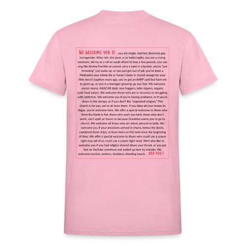 We Welcome You If ... - Heavyweight Unisex T-Shirt by Gildan