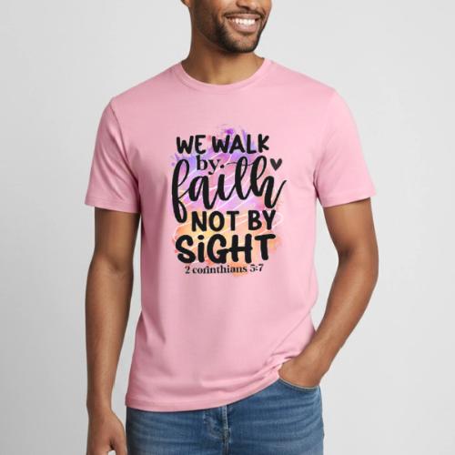 Harmony Collection - We Walk by Faith not by Sight - Heavyweight Unisex T-Shirt by Gildan