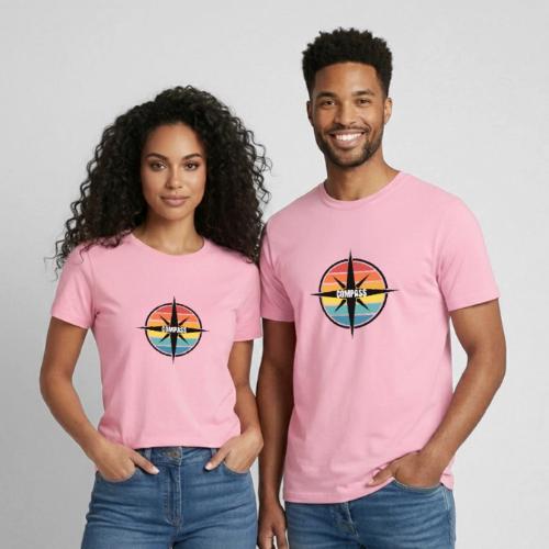 Compass Cooperative Logo - Heavyweight Unisex T-Shirt by Gildan
