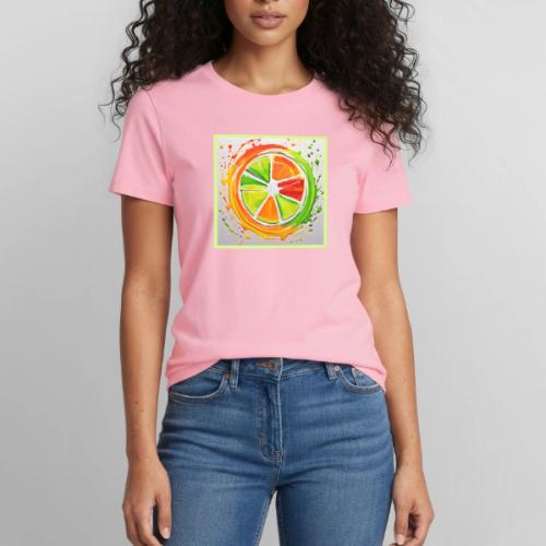 Citrus Splash Design - Heavyweight Unisex T-Shirt by Gildan